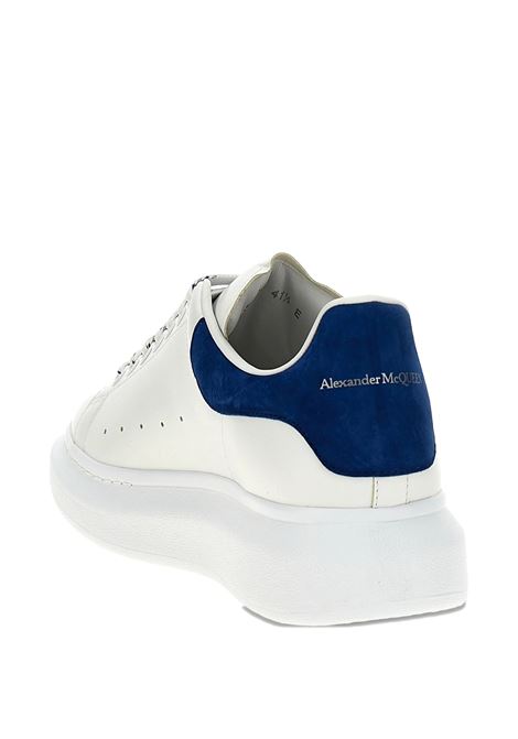 Sneakers Oversize Bianco Sporco Con Spoiler In Suede Blu ALEXANDER MCQUEEN | 553680-WIEF19086